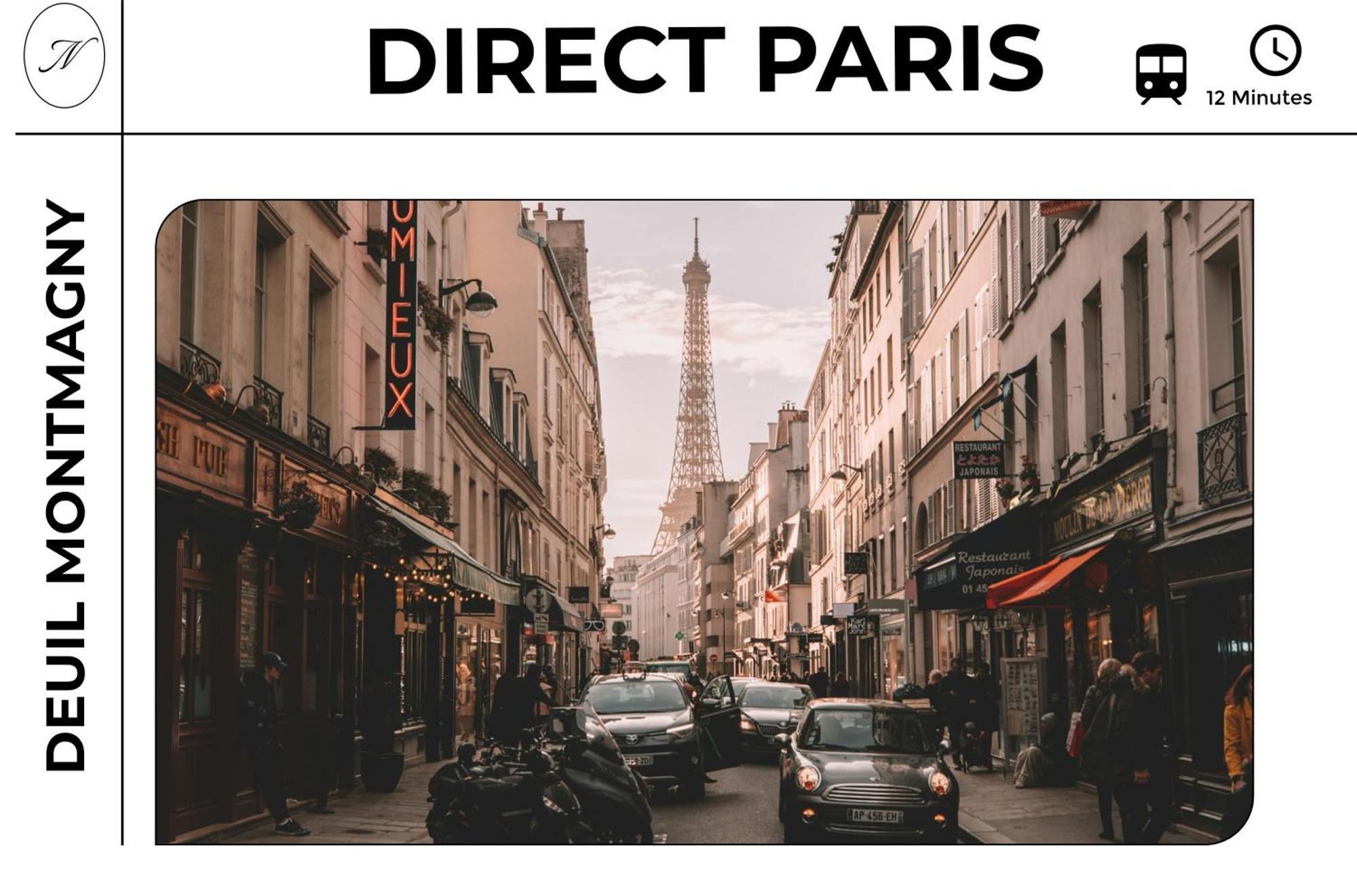 Parisian Retreat Pour 5 Personnes - 12 Min De Paris - Proche Gare Apartment Deuil-la-Barre Luaran gambar